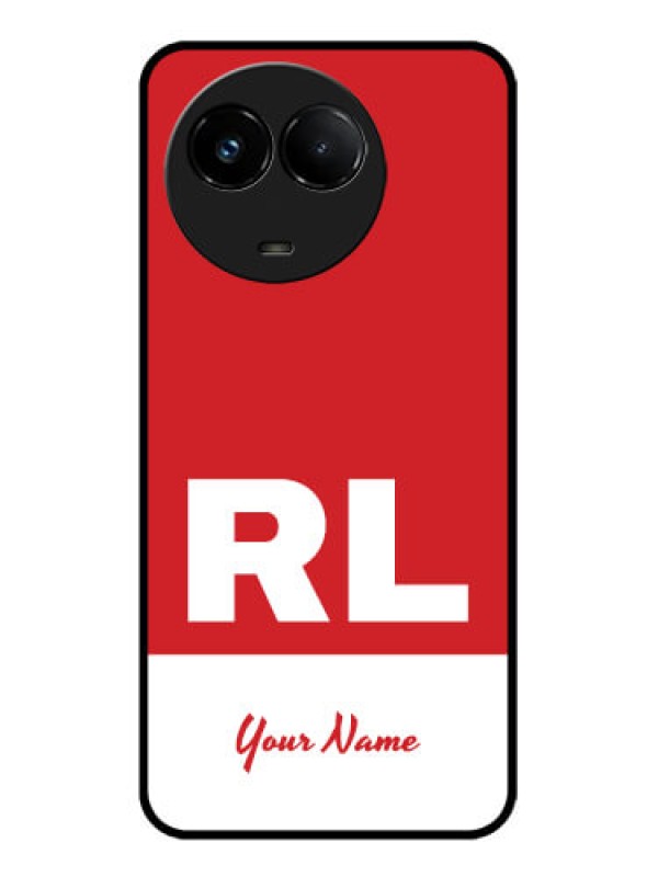 Custom Realme C67 5G Custom Glass Phone Case - Dual Tone Custom Text Design