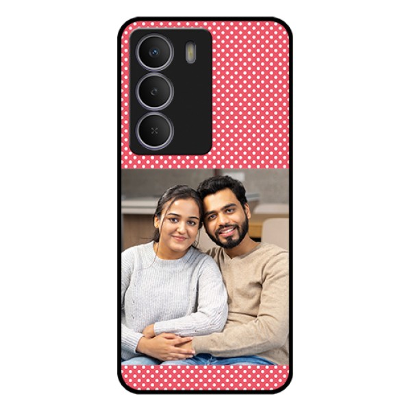 Realme C71 5G Custom Glass Phone Case - White Dotted Design