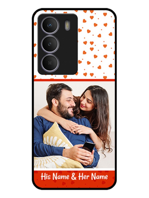Custom Realme C71 5G Custom Glass Phone Case - Orange Love Symbol Design