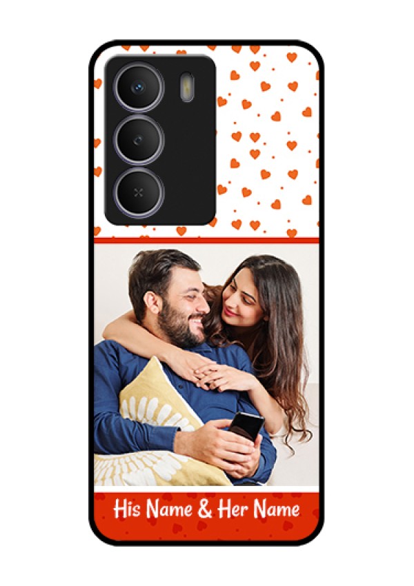 Realme C71 5G Custom Glass Phone Case - Orange Love Symbol Design