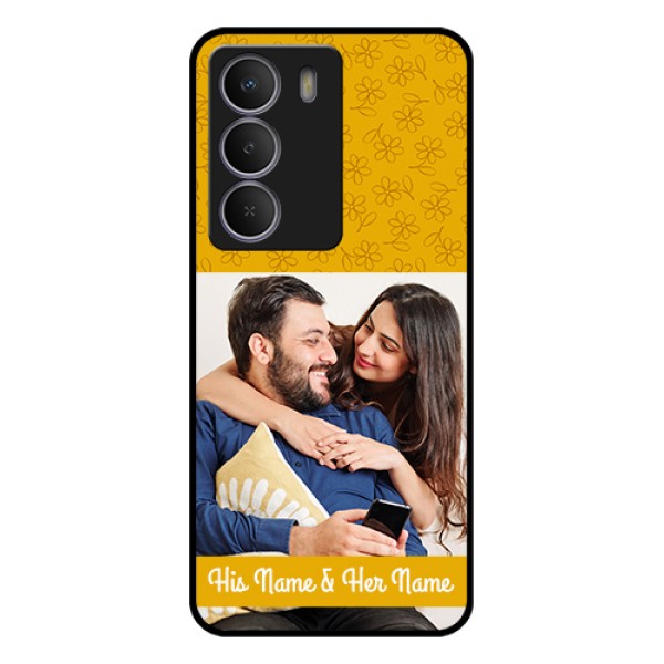 Realme C71 5G Custom Glass Phone Case - Yellow Floral Design