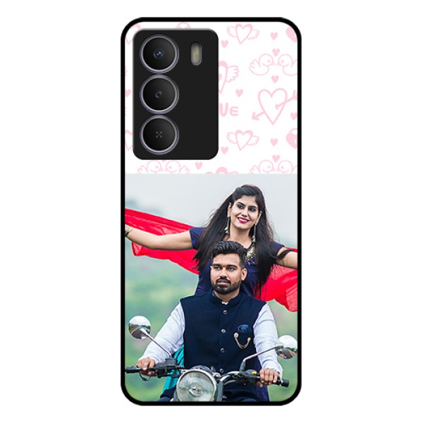 Realme C71 5G Custom Glass Phone Case - Pink Flying Heart Design Realme C71 5G Custom Glass Phone Case - Pink Flying Heart Design