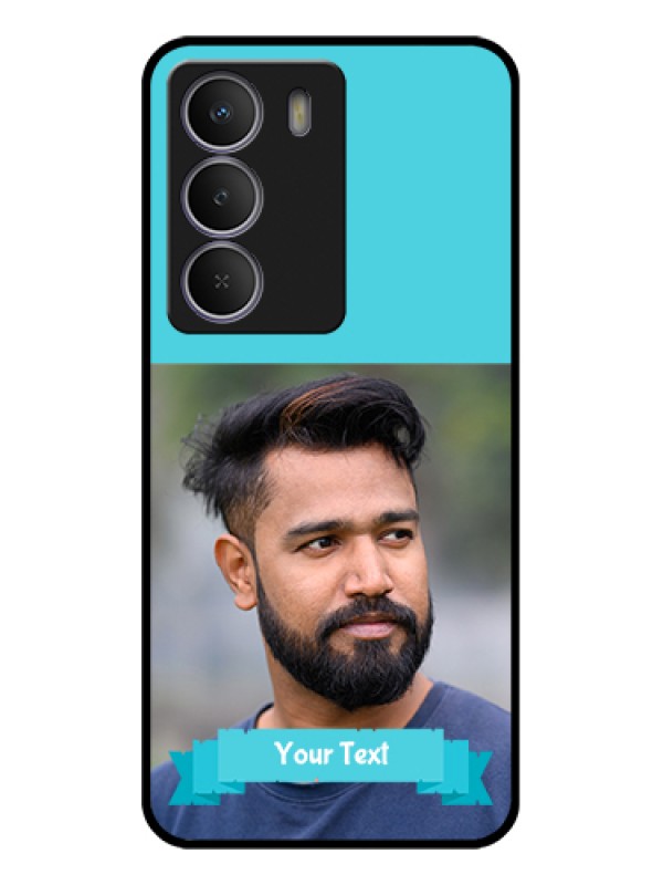 Custom Realme C71 5G Custom Glass Phone Case - Blue Color Design