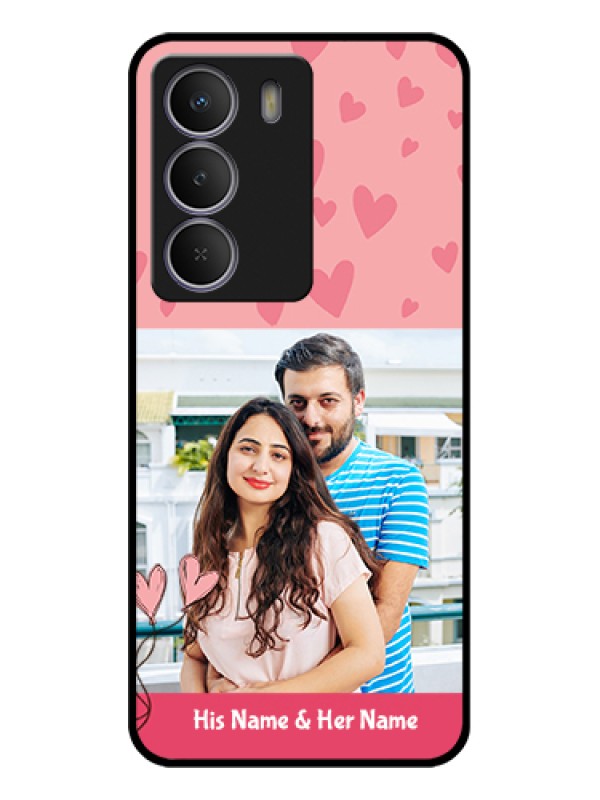 Custom Realme C71 5G Custom Glass Phone Case - Love Design Peach Color