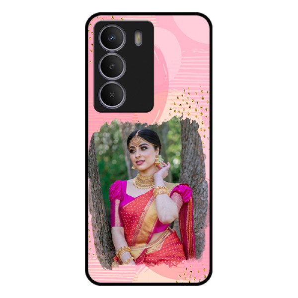 Realme C71 5G Custom Glass Phone Case - Gold Glitter Splash Design Realme C71 5G Custom Glass Phone Case - Gold Glitter Splash Design