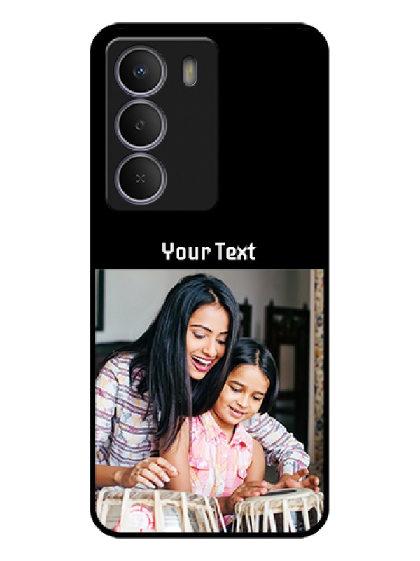 Custom Realme C71 5G Custom Glass Phone Case - Photo With Name Design