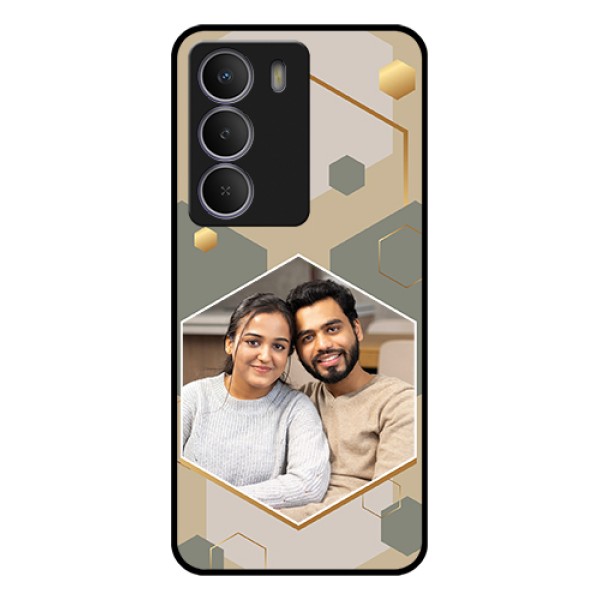 Realme C71 5G Custom Glass Phone Case - Stylish Hexagon Pattern Design Realme C71 5G Custom Glass Phone Case - Stylish Hexagon Pattern Design