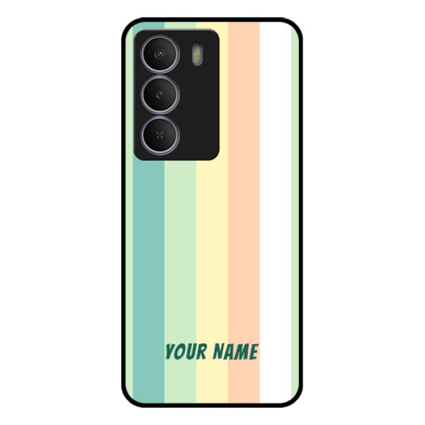 Realme C71 5G Custom Glass Phone Case - Multi - Colour Stripes Design Realme C71 5G Custom Glass Phone Case - Multi - Colour Stripes Design