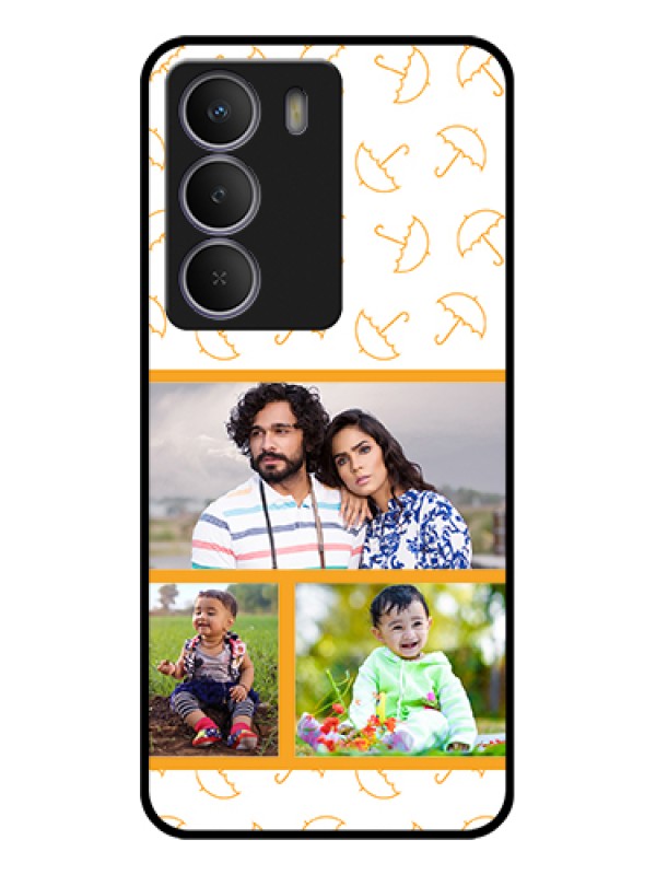 Custom Realme C73 5G Custom Glass Phone Case - Yellow Pattern Design