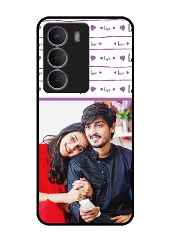 Realme C73 5G Custom Glass Phone Case - Couples Heart Design