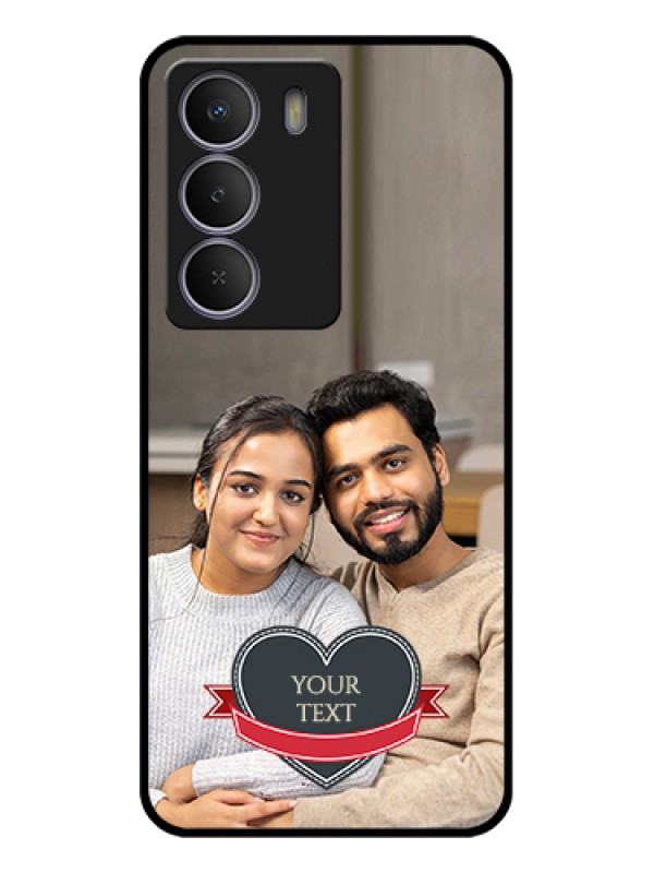 Custom Realme C73 5G Custom Glass Phone Case - Just Married Couple Design