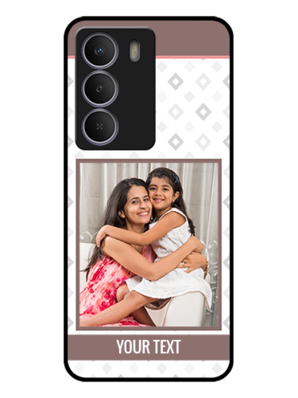 Custom Realme C73 5G Custom Glass Phone Case - Simple Diamond Design