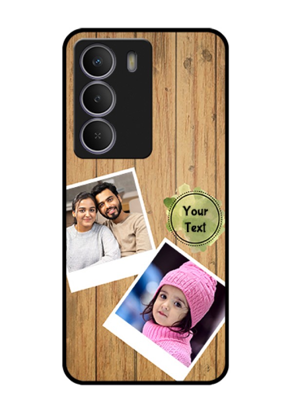 Realme C73 5G Custom Glass Phone Case - Wooden Texture Design