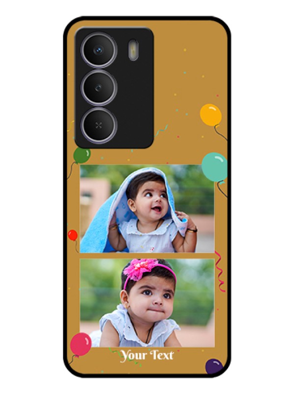Custom Realme C73 5G Custom Glass Phone Case - Image Holder With Birthday Celebrations Design