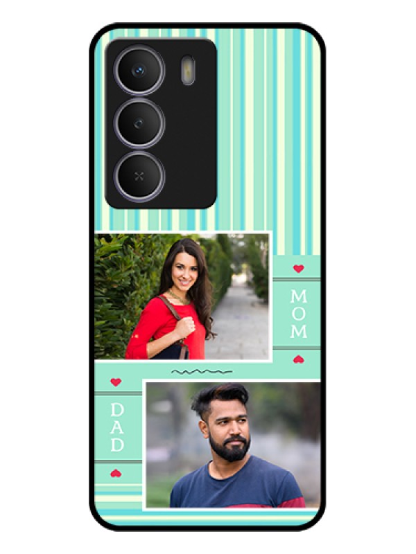Custom Realme C73 5G Custom Glass Phone Case - Mom & Dad Pic Design