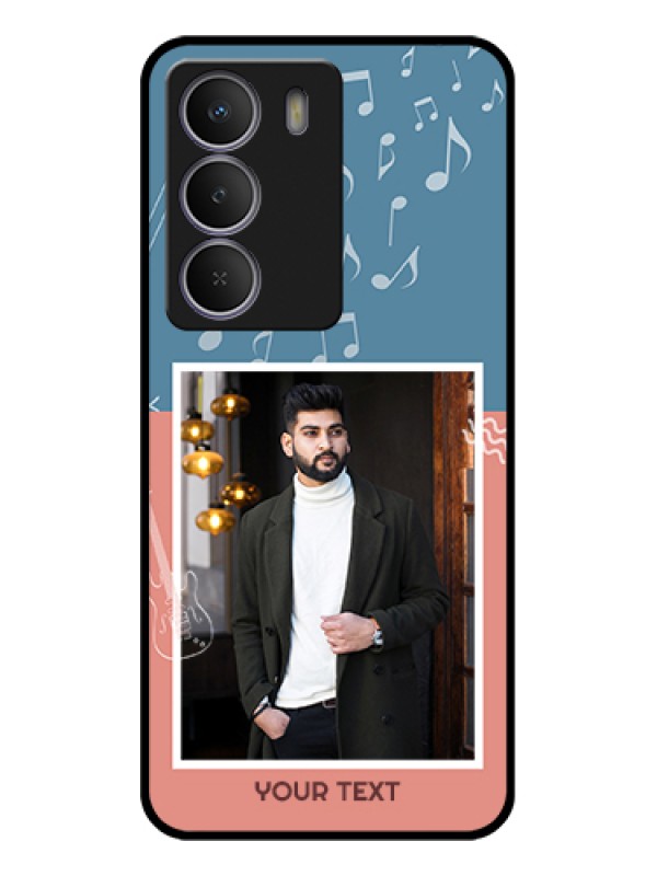 Custom Realme C73 5G Custom Glass Phone Case - With Color Musical Note Design