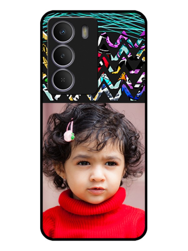 Custom Realme C73 5G Custom Glass Phone Case - Neon Abstract Design