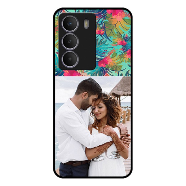 Realme C73 5G Custom Glass Phone Case - Watercolor Floral Design Realme C73 5G Custom Glass Phone Case - Watercolor Floral Design