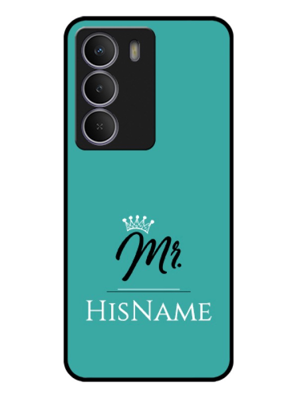 Custom Realme C73 5G Custom Glass Phone Case - Mr With Name Design
