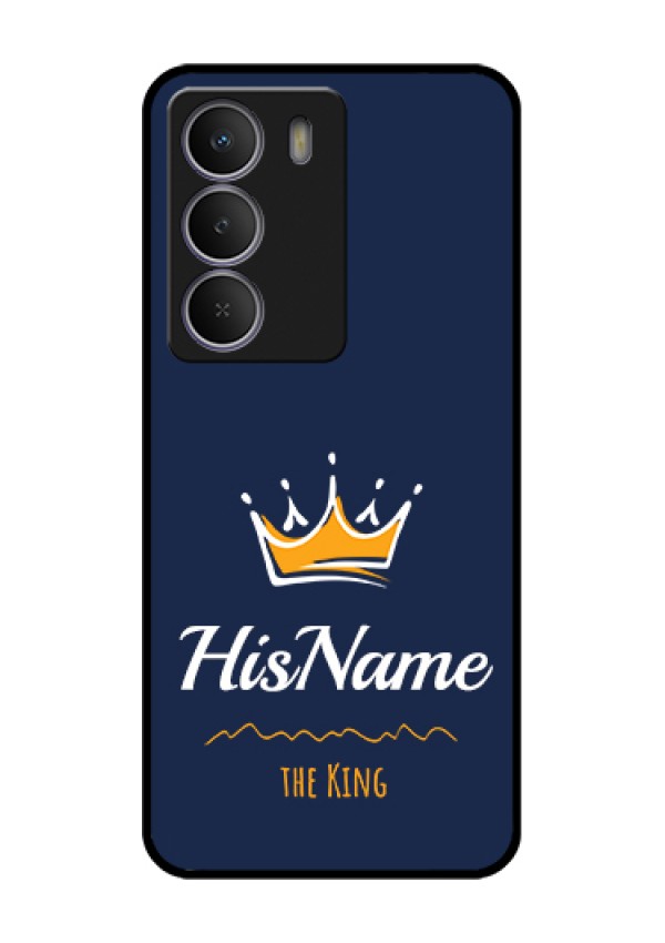 Realme C73 5G Custom Glass Phone Case - King With Name Design