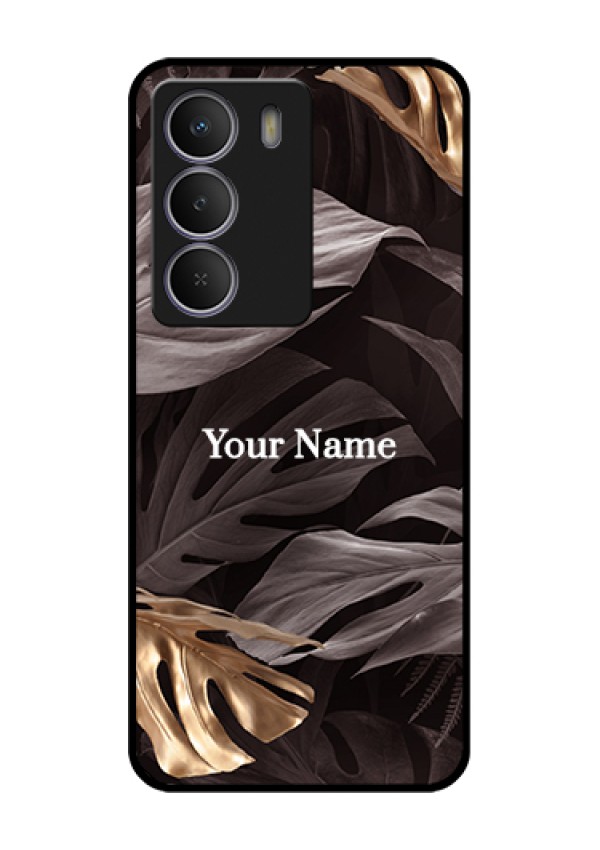 Realme C73 5G Custom Glass Phone Case - Wild Leaves Digital Paint Design