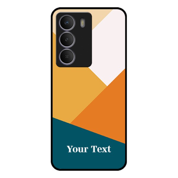 Realme C73 5G Custom Glass Phone Case - Stacked Multi - Colour Design