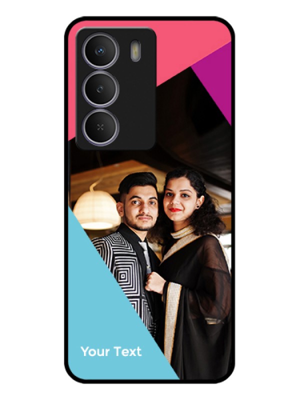 Custom Realme C73 5G Custom Glass Phone Case - Stacked Triple Colour Design