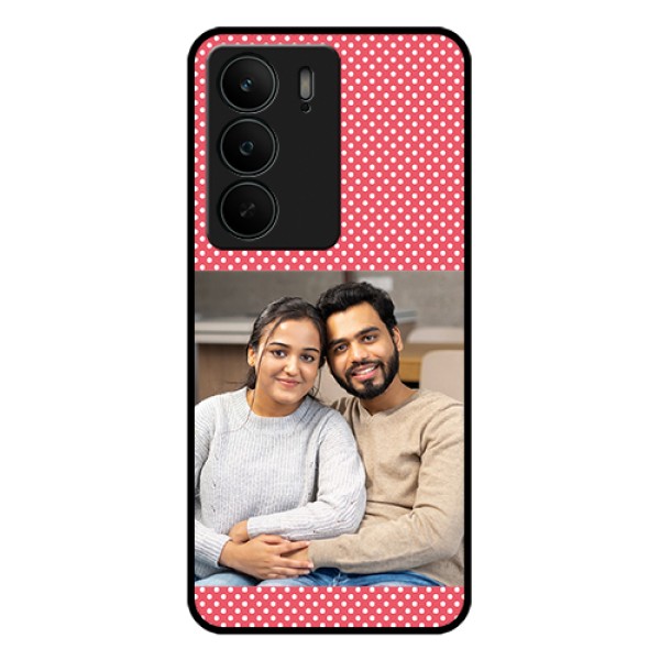 Realme C75 5G Custom Glass Phone Case - White Dotted Design