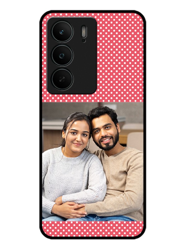 Custom Realme C75 5G Custom Glass Phone Case - White Dotted Design