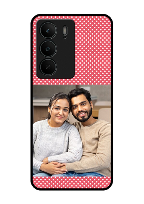 Realme C75 5G Custom Glass Phone Case - White Dotted Design