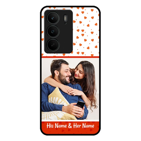 Realme C75 5G Custom Glass Phone Case - Orange Love Symbol Design