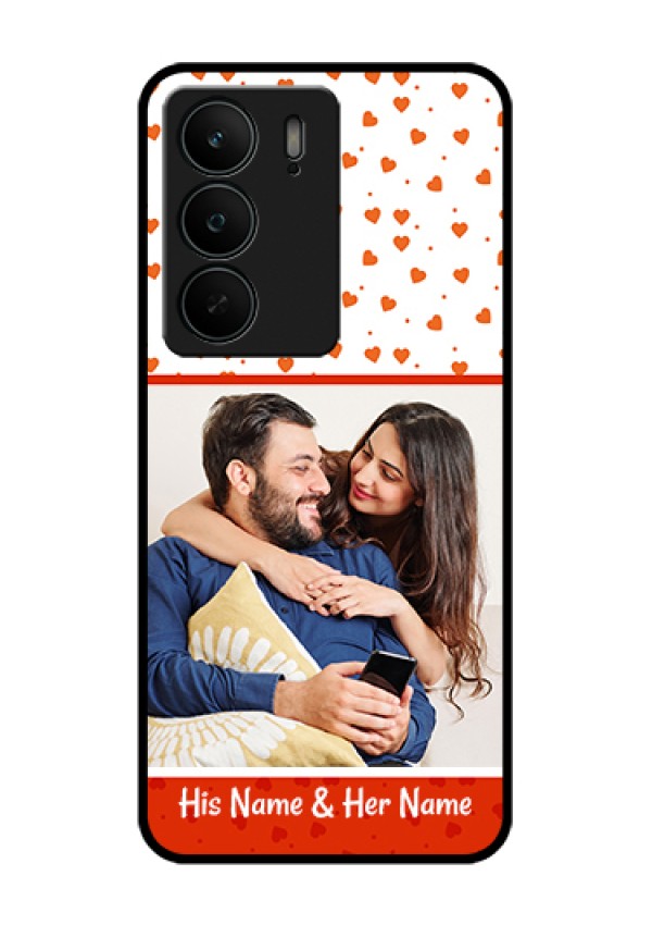 Realme C75 5G Custom Glass Phone Case - Orange Love Symbol Design