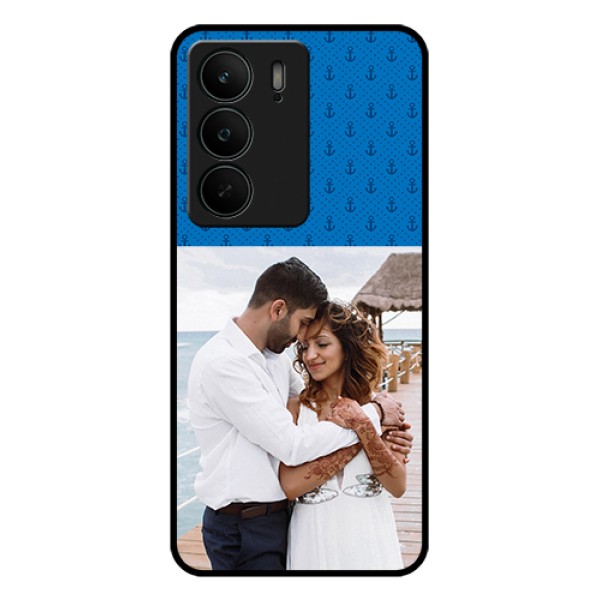 Realme C75 5G Custom Glass Phone Case - Blue Anchors Design