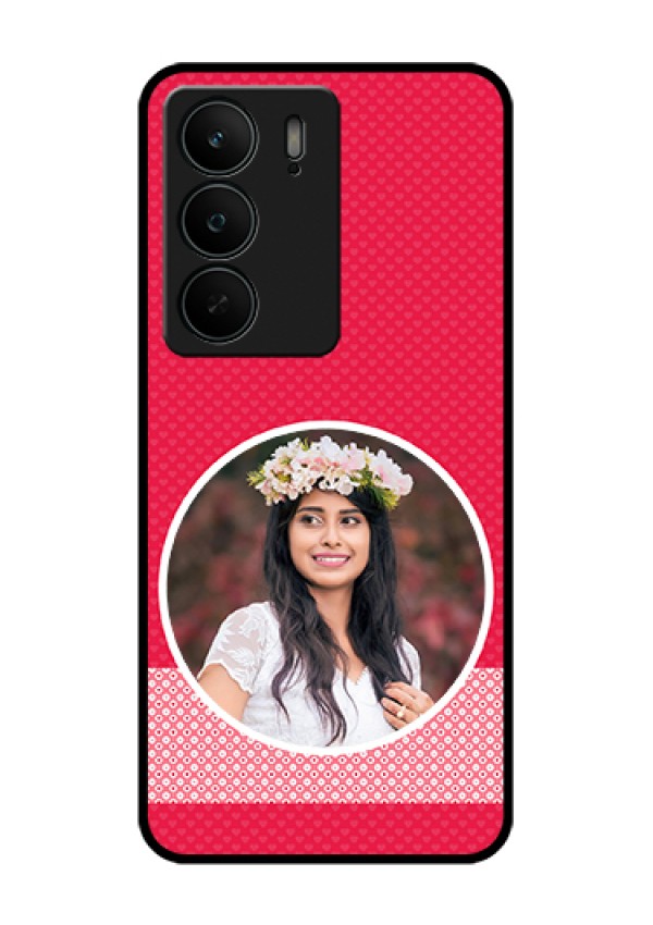 Realme C75 5G Custom Glass Phone Case - Pink Color Pattern Design