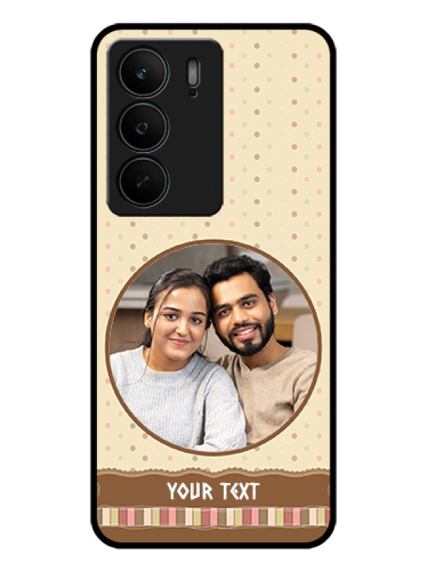 Custom Realme C75 5G Custom Glass Phone Case - Brown Dotted Mobile Case Design