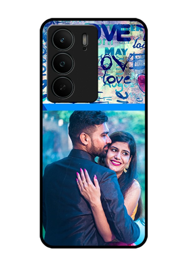 Realme C75 5G Custom Glass Phone Case - Colorful Love Design