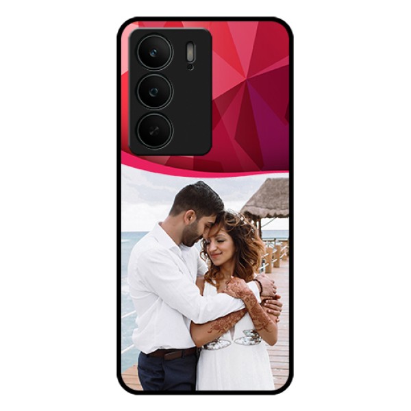 Realme C75 5G Custom Glass Phone Case - Red Abstract Design