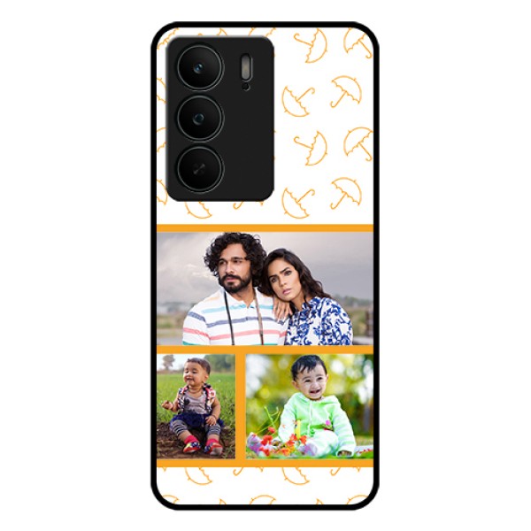 Realme C75 5G Custom Glass Phone Case - Yellow Pattern Design