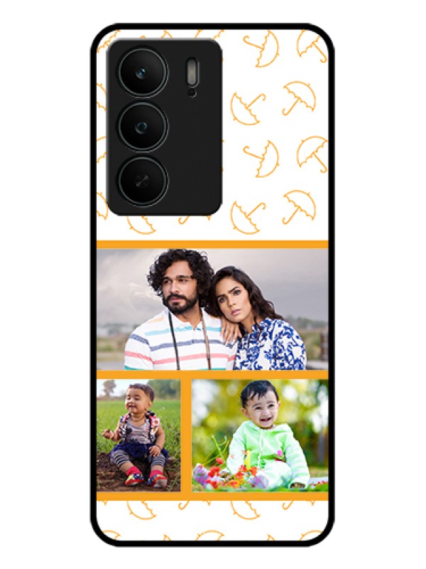 Custom Realme C75 5G Custom Glass Phone Case - Yellow Pattern Design