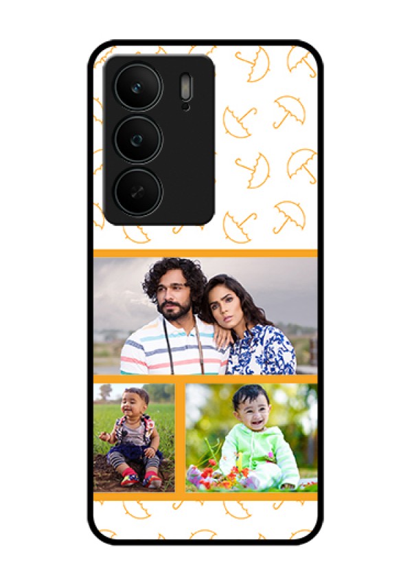Realme C75 5G Custom Glass Phone Case - Yellow Pattern Design