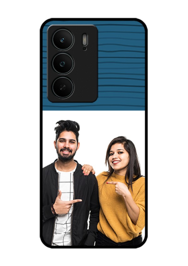 Realme C75 5G Custom Glass Phone Case - Blue Pattern Cover Design