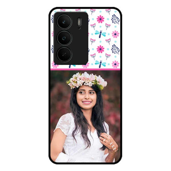 Realme C75 5G Custom Glass Phone Case - Colorful Flower Design