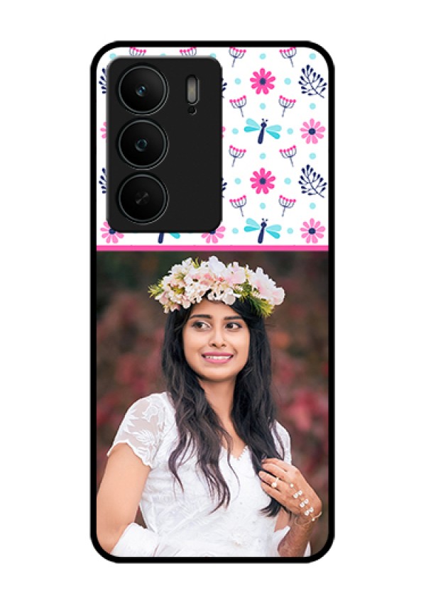 Realme C75 5G Custom Glass Phone Case - Colorful Flower Design