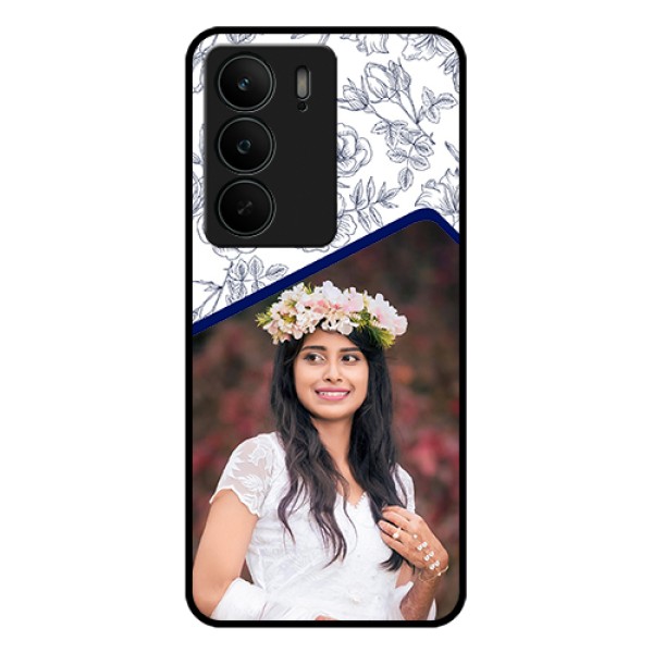 Realme C75 5G Custom Glass Phone Case - Classy Floral Design