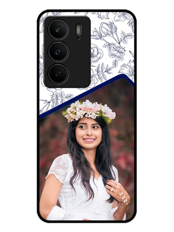 Custom Realme C75 5G Custom Glass Phone Case - Classy Floral Design