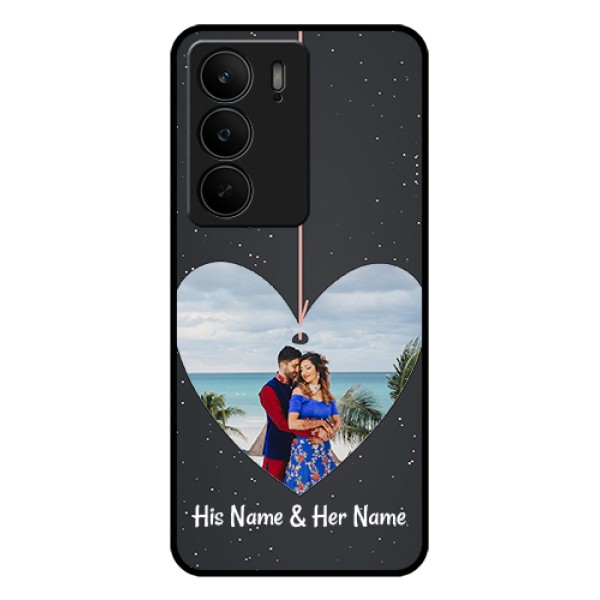 Realme C75 5G Custom Glass Phone Case - Hanging Heart Design