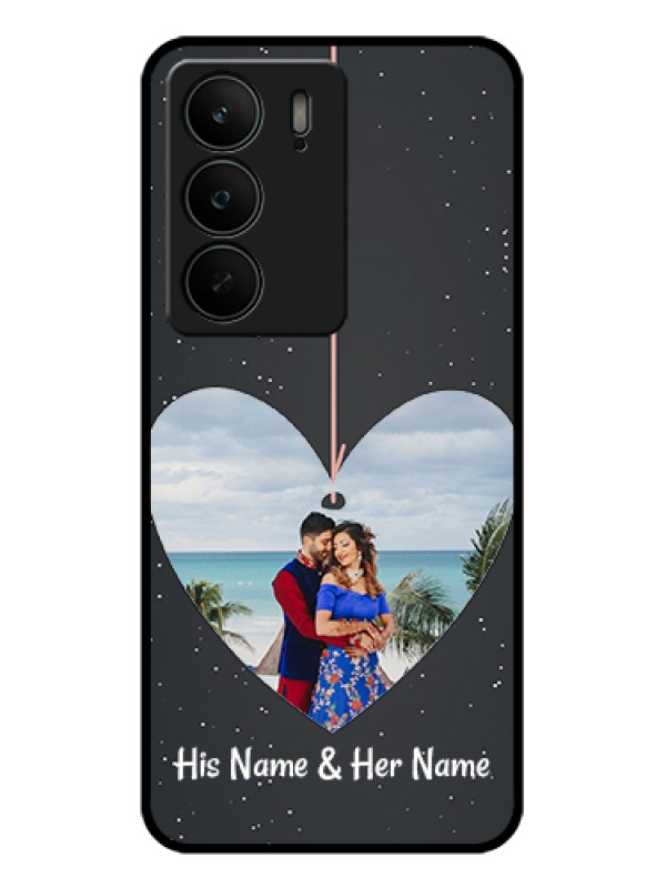 Custom Realme C75 5G Custom Glass Phone Case - Hanging Heart Design