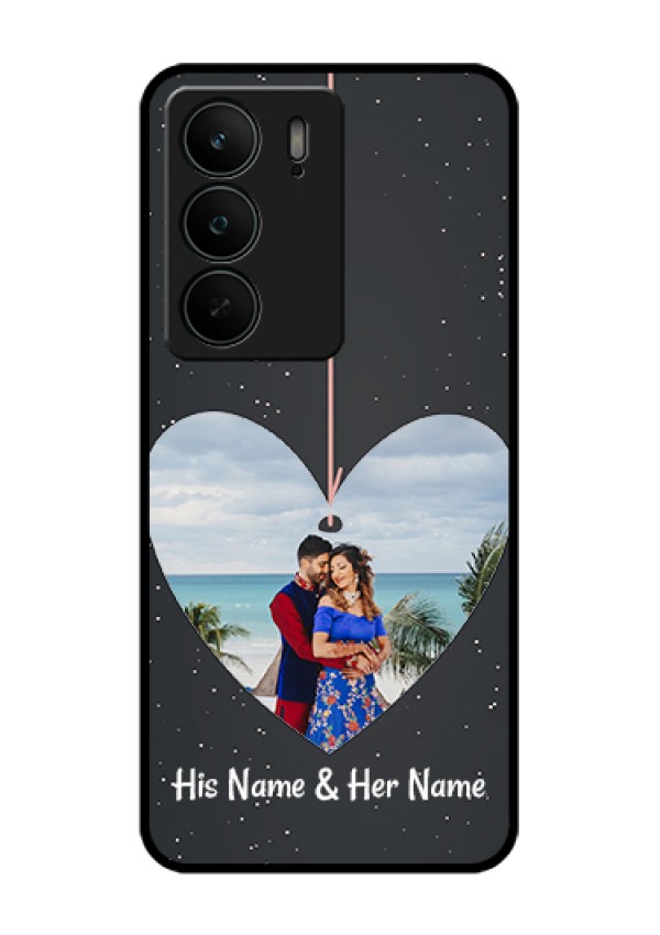 Realme C75 5G Custom Glass Phone Case - Hanging Heart Design