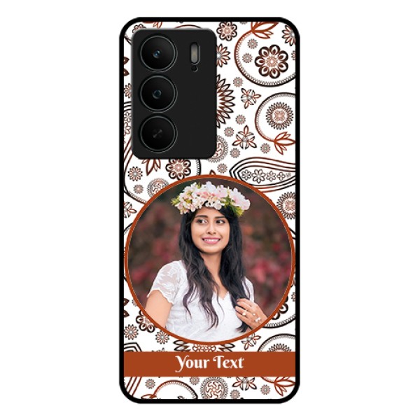 Realme C75 5G Custom Glass Phone Case - Abstract Flower Design