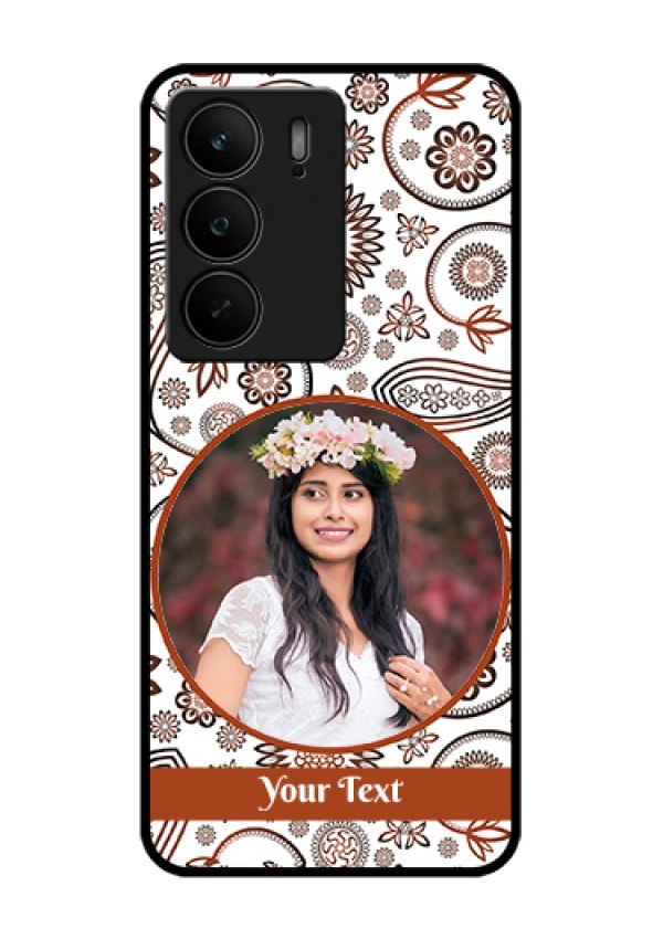 Realme C75 5G Custom Glass Phone Case - Abstract Flower Design